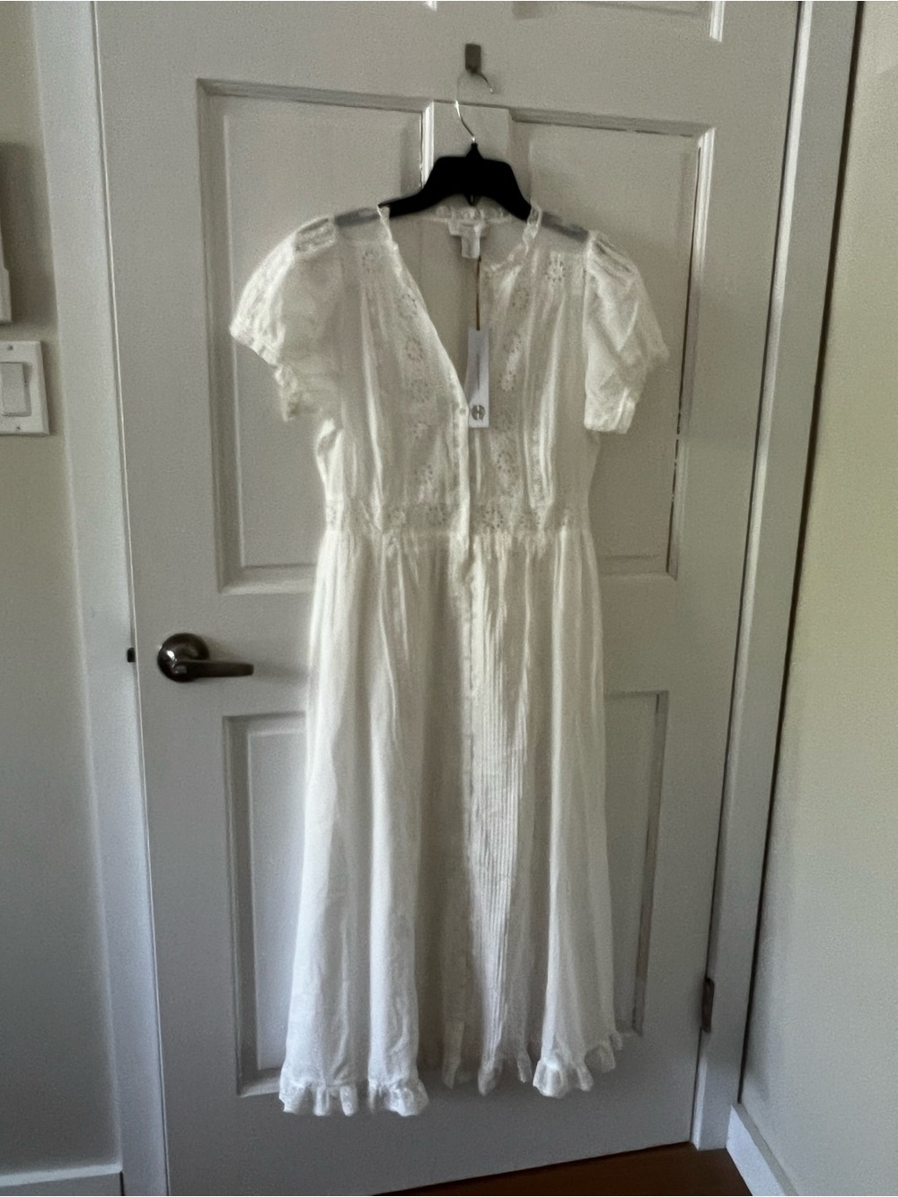 House of Harlow 1960 100% Cotton Embroidered Maxi dress size XS